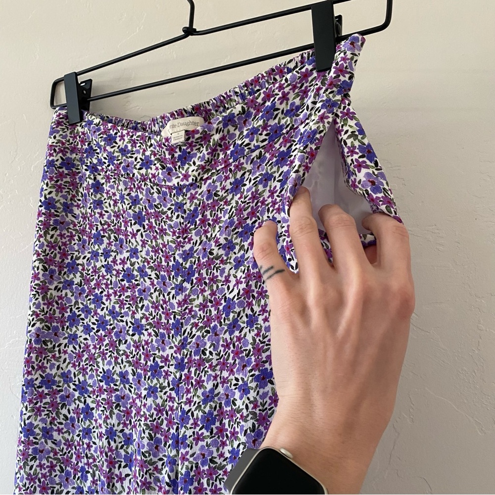 Favorite Daughter Purple Floral Wide-Leg Pants - Picture 7 of 14
